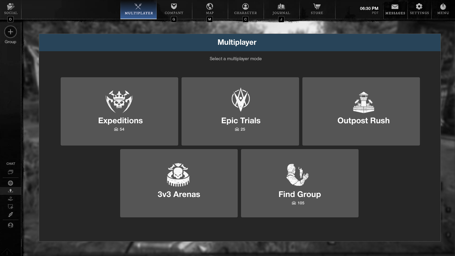 Mode screen